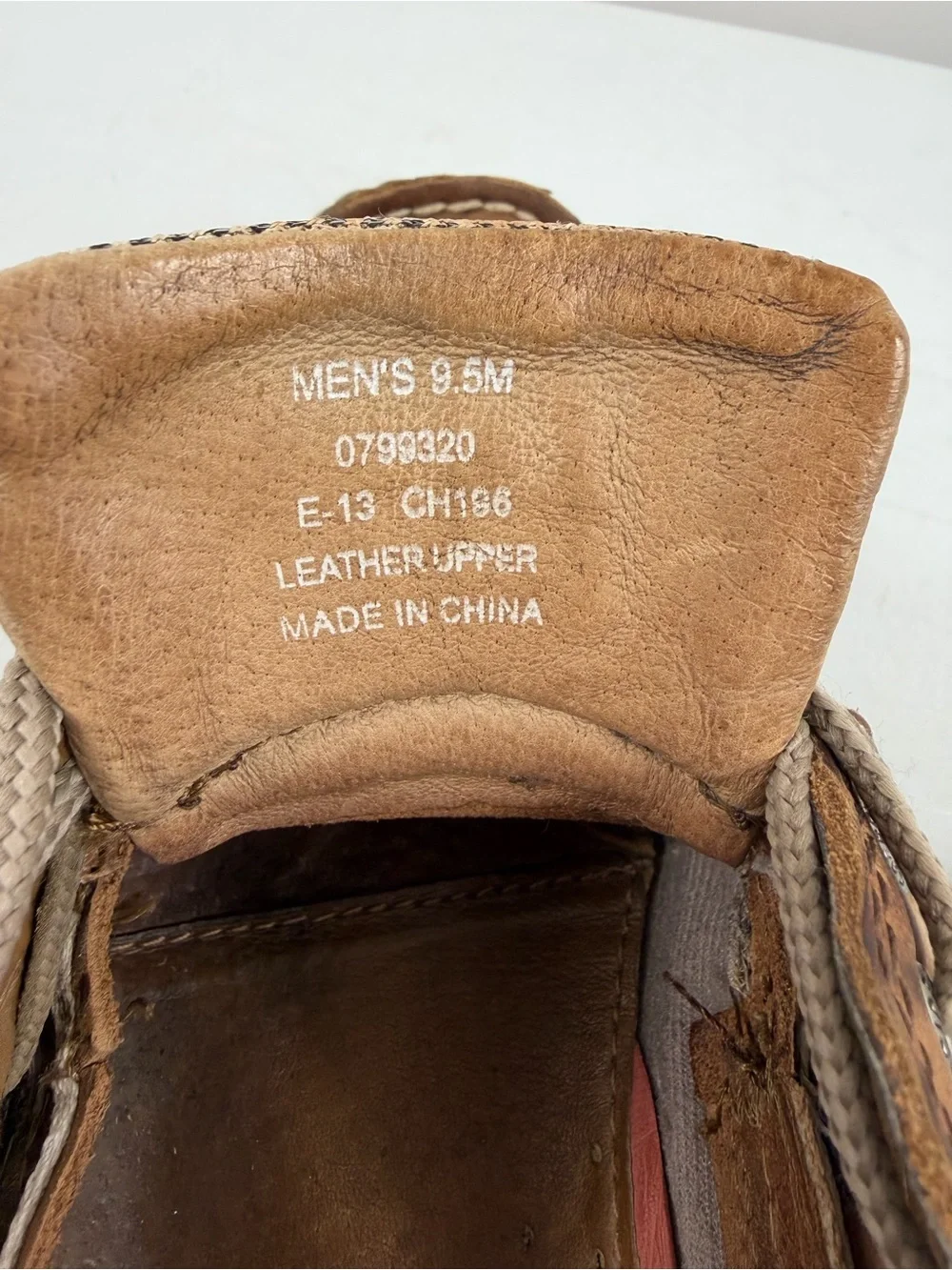 Sperry Men's Brown Leather Boat Shoes - 9.5 Casual Lace-Up Deck Shoes